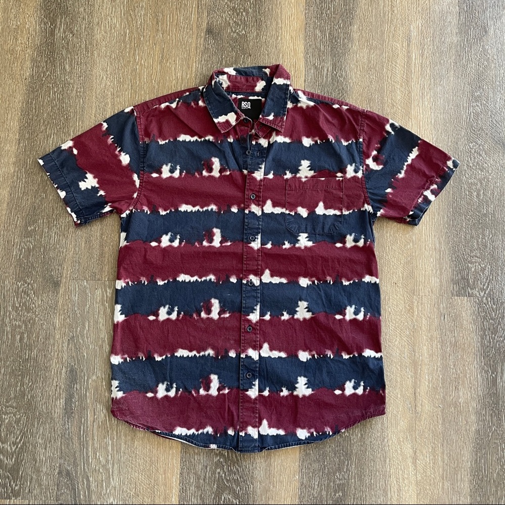 RSQ Collective Tie Dye Button Down